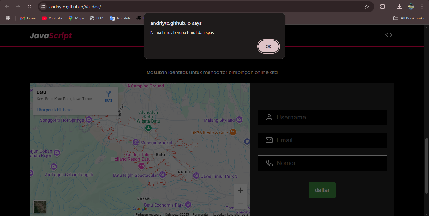 project validasi